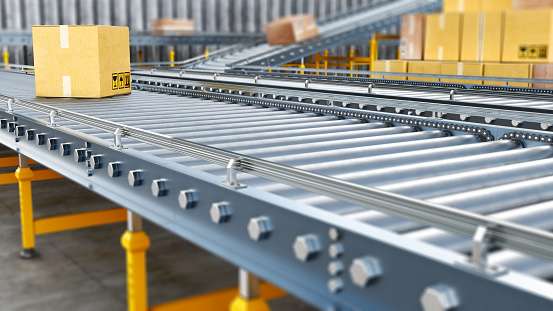 close up of gravity roller conveyor systems - Speedrack West