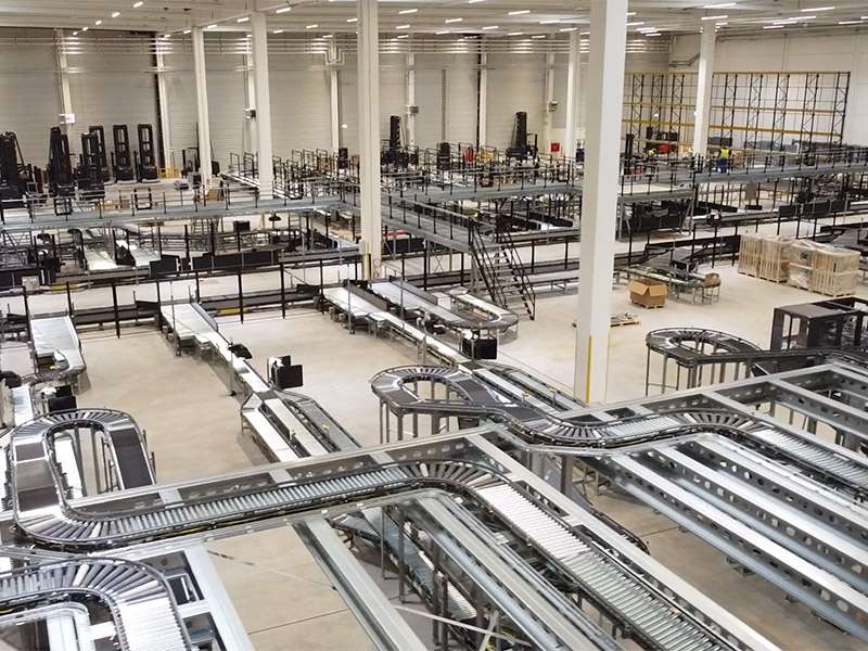 System integration mezzanine floors in 3 halls