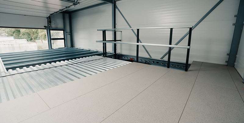 Engineered Wood Over Corrugated Steel