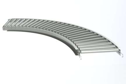 Galvanized Gravity Roller Conveyors - Curved Sections