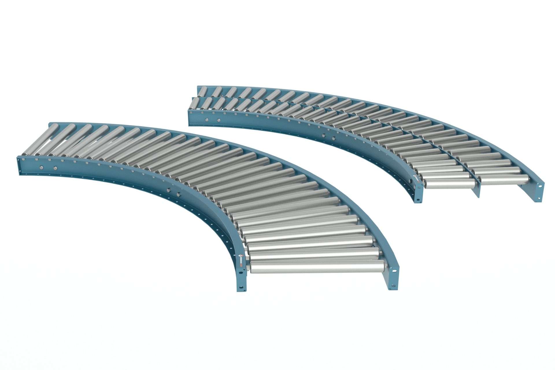 Galvanized Gravity Roller Conveyors – Curved Sections