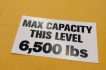 Pallet Rack Load Capacity Labels