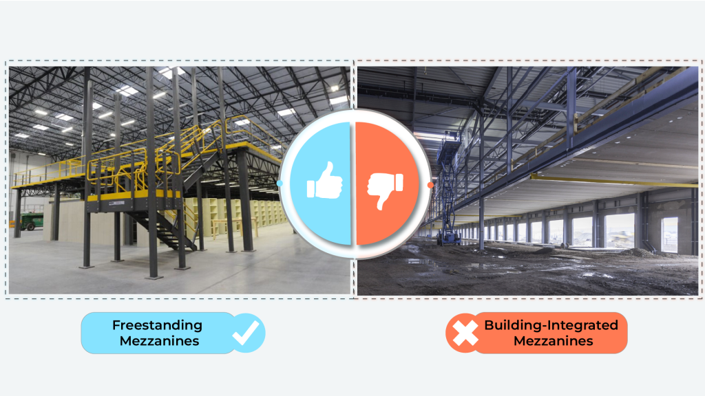 Freestanding vs Building-Integrated Mezzanine