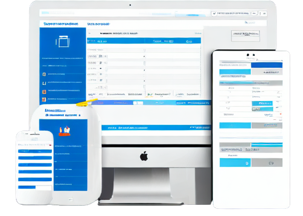 several software data screens