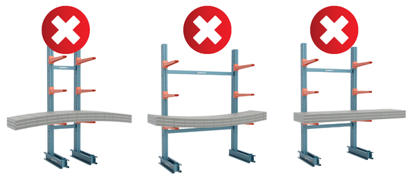 Pallet Rack | Wrong ways to store on Cantilever Racks | Speedrack West