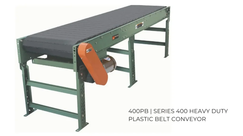 Plastic Belt Conveyor | 400PB Series 400 Heavy Duty Plastic Belt Conveyor | Speedrack West