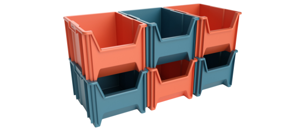 Stackable Plastic Storage Bins | Speedrack West