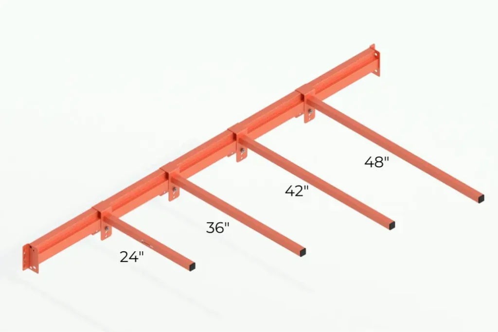 Single Divider Arm Available Length